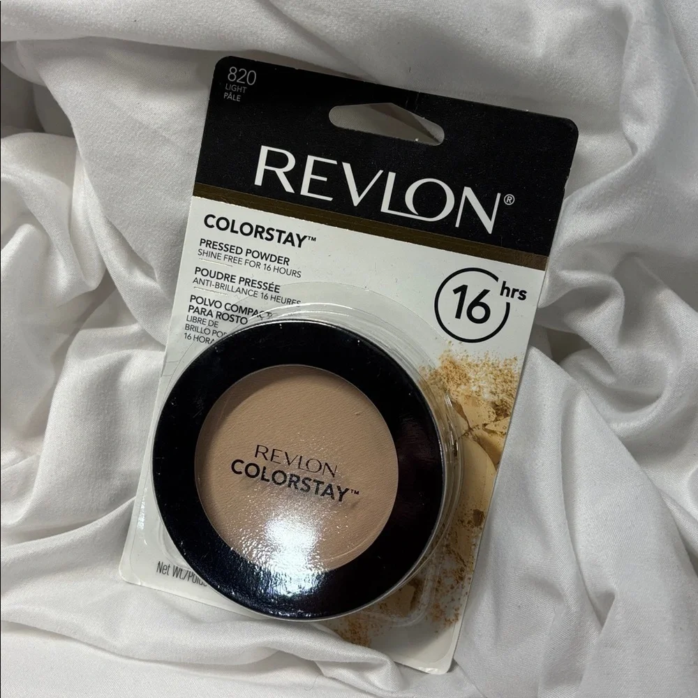 Revlon ColorStay 16 hour Pressed Powder 820 light pale shine free concealer